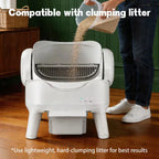 Open-Top Self-Cleaning Automatic Cat Litter Box