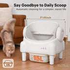 Open-Top Self-Cleaning Automatic Cat Litter Box