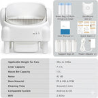 Open-Top Self-Cleaning Automatic Cat Litter Box